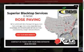 SBS Blacktop Services - Charleston website