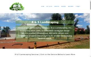 R & S Landscaping website