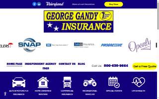 George Gandy Insurance of Santa Fe website