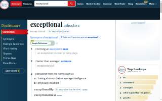 Exceptional website