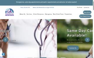 Rainbow Animal Hospital website