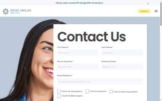 Reno Smiles Dentistry website