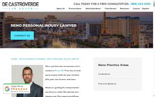 De Castroverde Law Group - Accident & Injury website