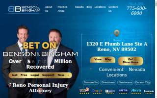 Benson & Bingham Accident Injury Lawyers, LLC website
