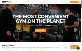 Iron 24 Fitness + Recovery website