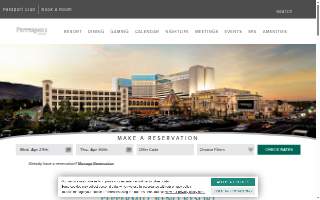 Peppermill Resort Spa Casino website