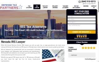 Defense Tax Partners of Reno website