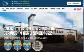 Reno Vulcanizing Auto Care and Tires website