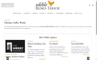 Chrome Coffee Works website