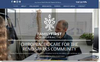 Family First Chiropractic website