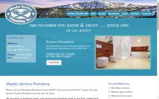 Master Service Plumbing, Inc website