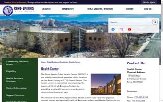 Reno Sparks Tribal Health Center website