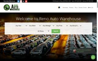 Reno Auto Warehouse website