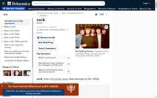 Rock Bar website