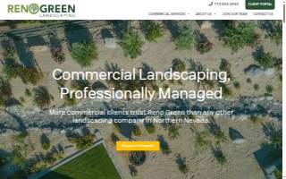 Reno Green Landscaping website