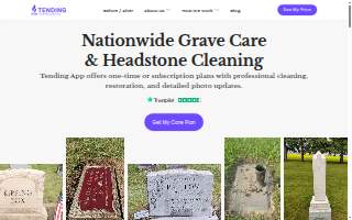 Tending.app website