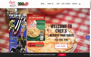 Chef's Restaurant website
