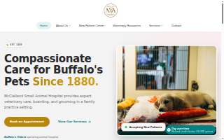 McClelland Small Animal Hospital website