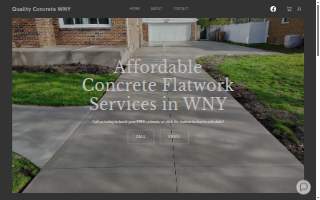 Quality Concrete WNY website