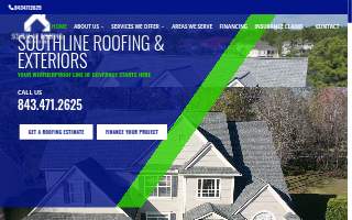 Southline Roofing & Exteriors of North Charleston website