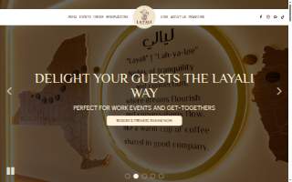 Layali Coffee House of Rochester website