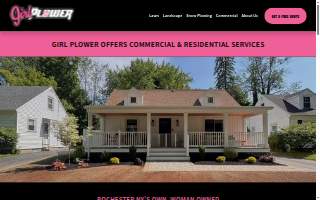 Girl Plower Snow Plowing and Landscaping website