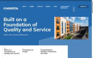 Christa Construction LLC website
