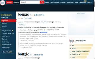 Bougie Chef website