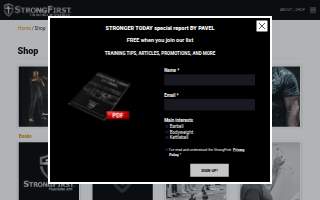 The Shop Bar website