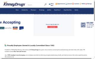 Kinney Drugs of Burlington website