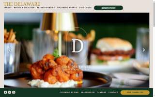 The Delaware Restaurant & Bar website
