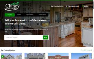 Clancy Real Estate Albany NY website