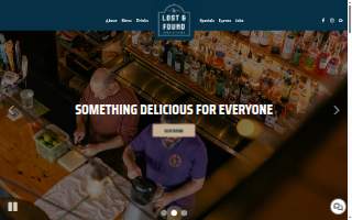Lost & Found Bar & Kitchen website