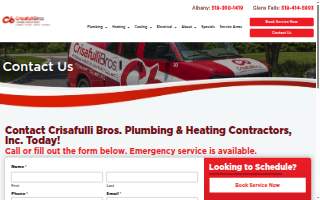 Crisafulli Bros. Plumbing & Heating Contractors, Inc. of Albany website