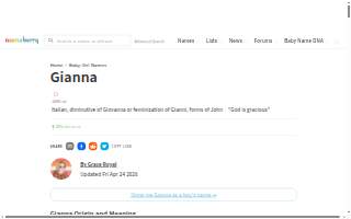 Gianna's Family Deli website