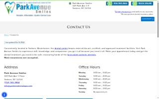 Park Avenue Smiles website