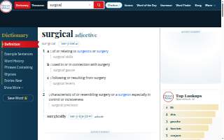 Surgical Auto Repair website