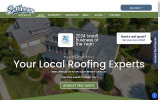 Southpaw Roofing of Summerville website