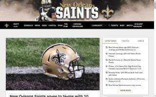 Saints Landscaping & Irrigation website
