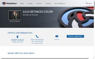 Julio Betances Colon: Primerica - Financial Services website