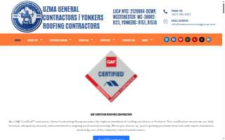 Uzma General Contractors | Yonkers Roofing Contractors website