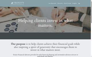 Trinity Financial Advisors LLC website