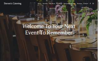 Steven's Catering website