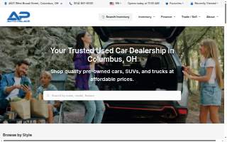 Auto Palace website