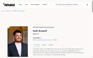 Kyle Russell Realtor With RE/MAX Preferred Associates website
