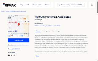 RE/MAX Preferred Associates website