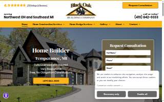Black Oak Building Company website