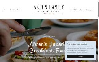 Akron Family Restaurant website