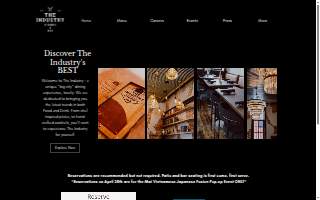 The Industry Kitchen & Bar website
