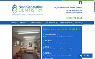 Next Generation Dentistry website